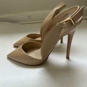 Elegant Nude Slingback Heels